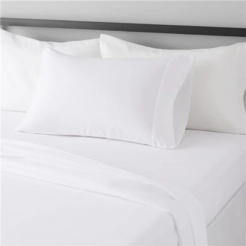 twin xl bed sheet set 3 piece microfiber soft deep pocket dorm bedding bright wh
